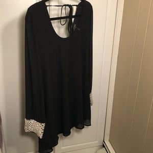 Depri Embellished Cuff Tunic/Mini Dress